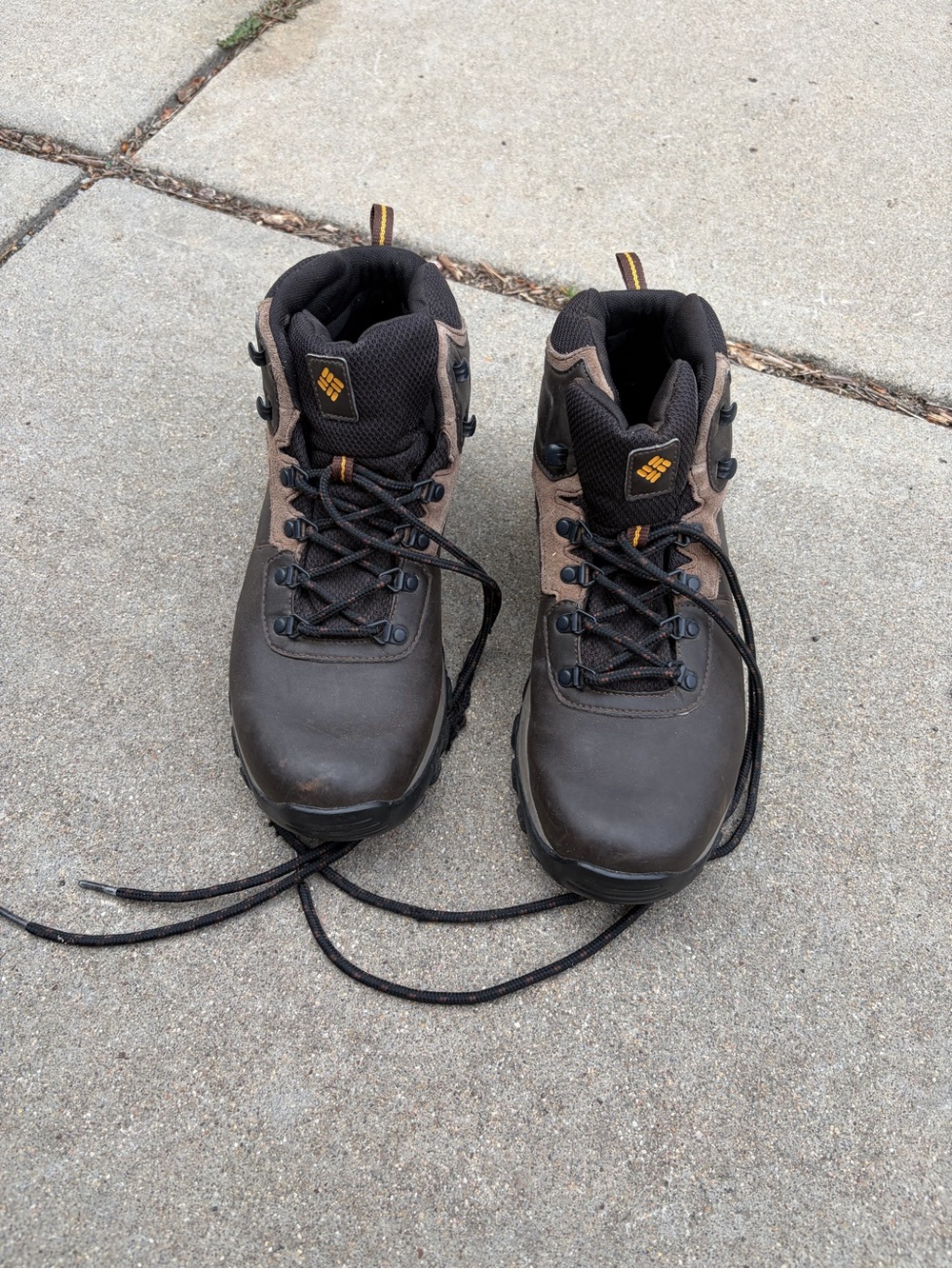 Columbia Brown and Black Men's Waterproof Hiking Boots